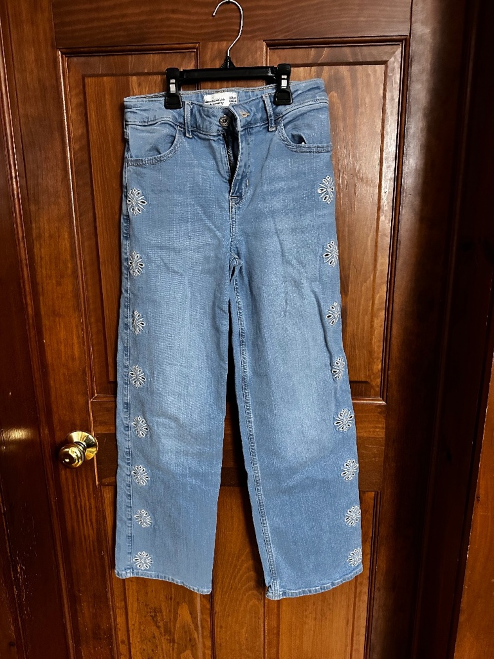 Abercrombie kids wide leg jeans